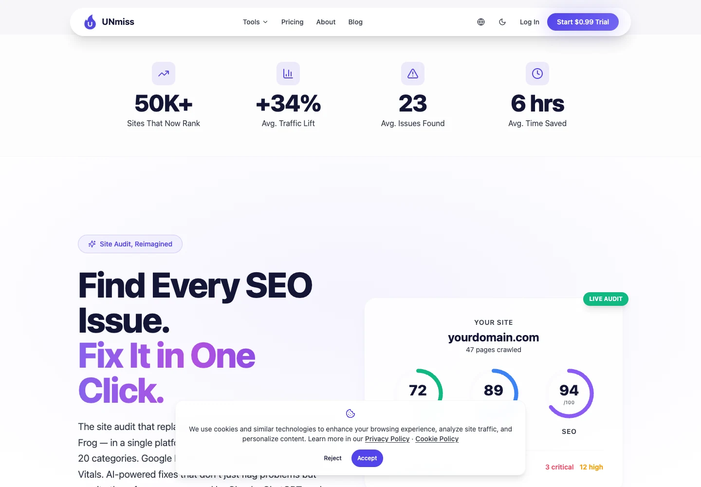 Скриншот ИИ-правки seotools.pro с предложенными изменениями по найденной проблеме.