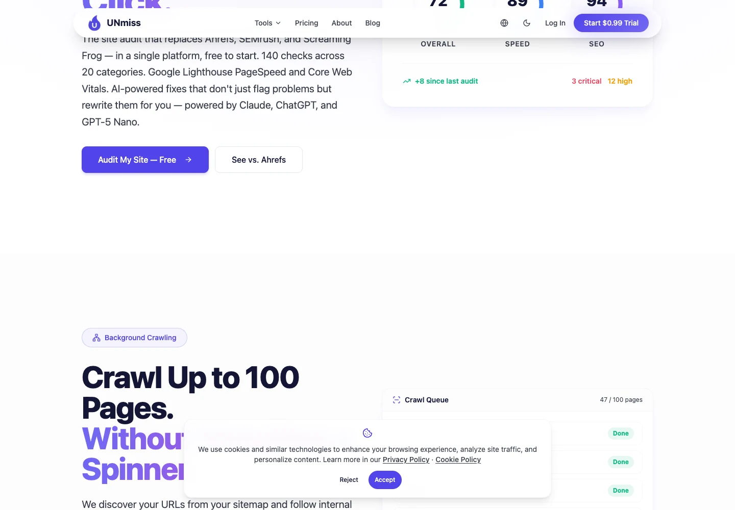 Скриншот выгрузки отчёта seotools.pro с шарингом и отчётами под своим брендом.